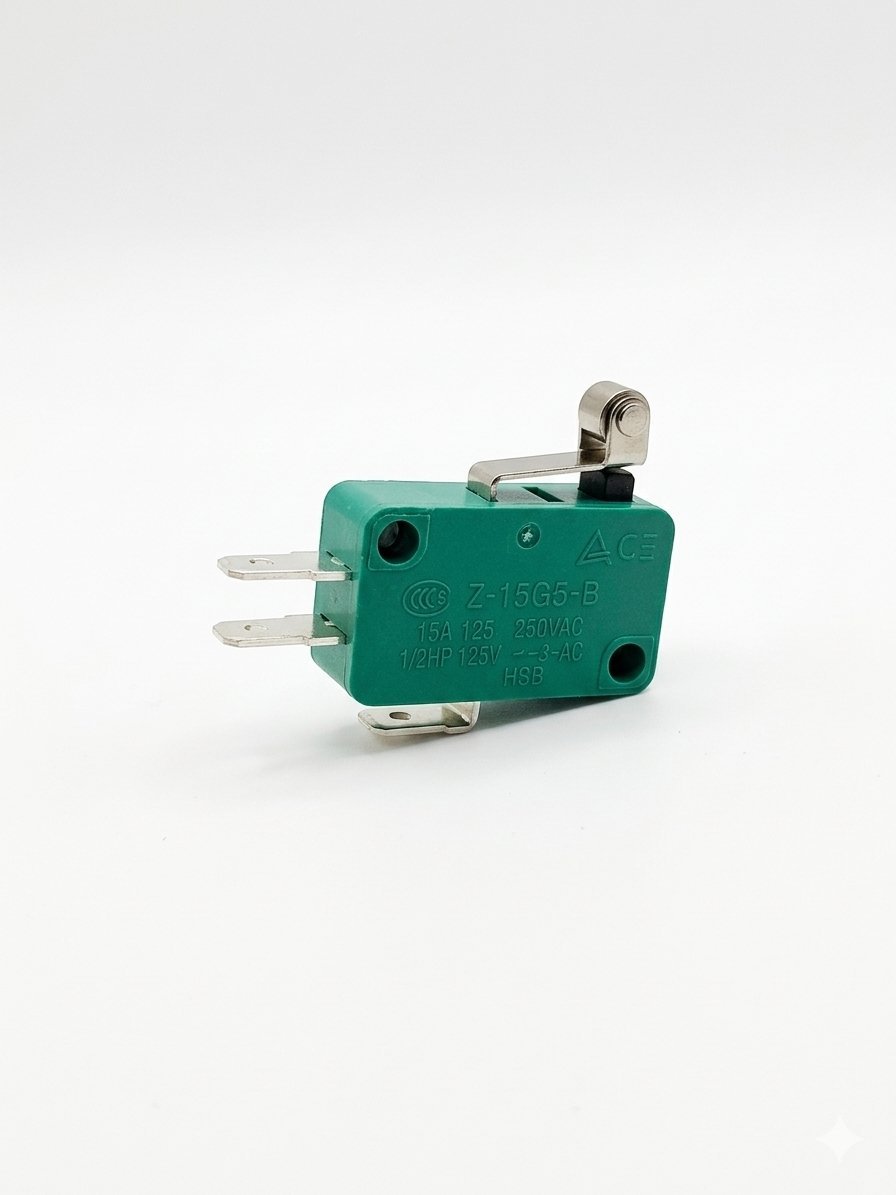 مفتاح ميكرو سويتش ليمت Omron Z-15G5-B بمقبض وعجلة (رولر) - 15 أمبير