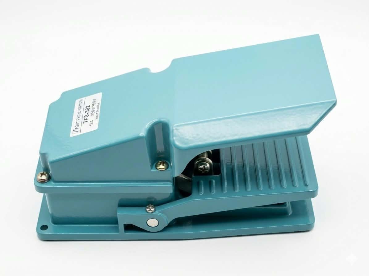 مفتاح دواسة قدم كهربائية ألومنيوم مضاد للانزلاق (موديل TFS-302)